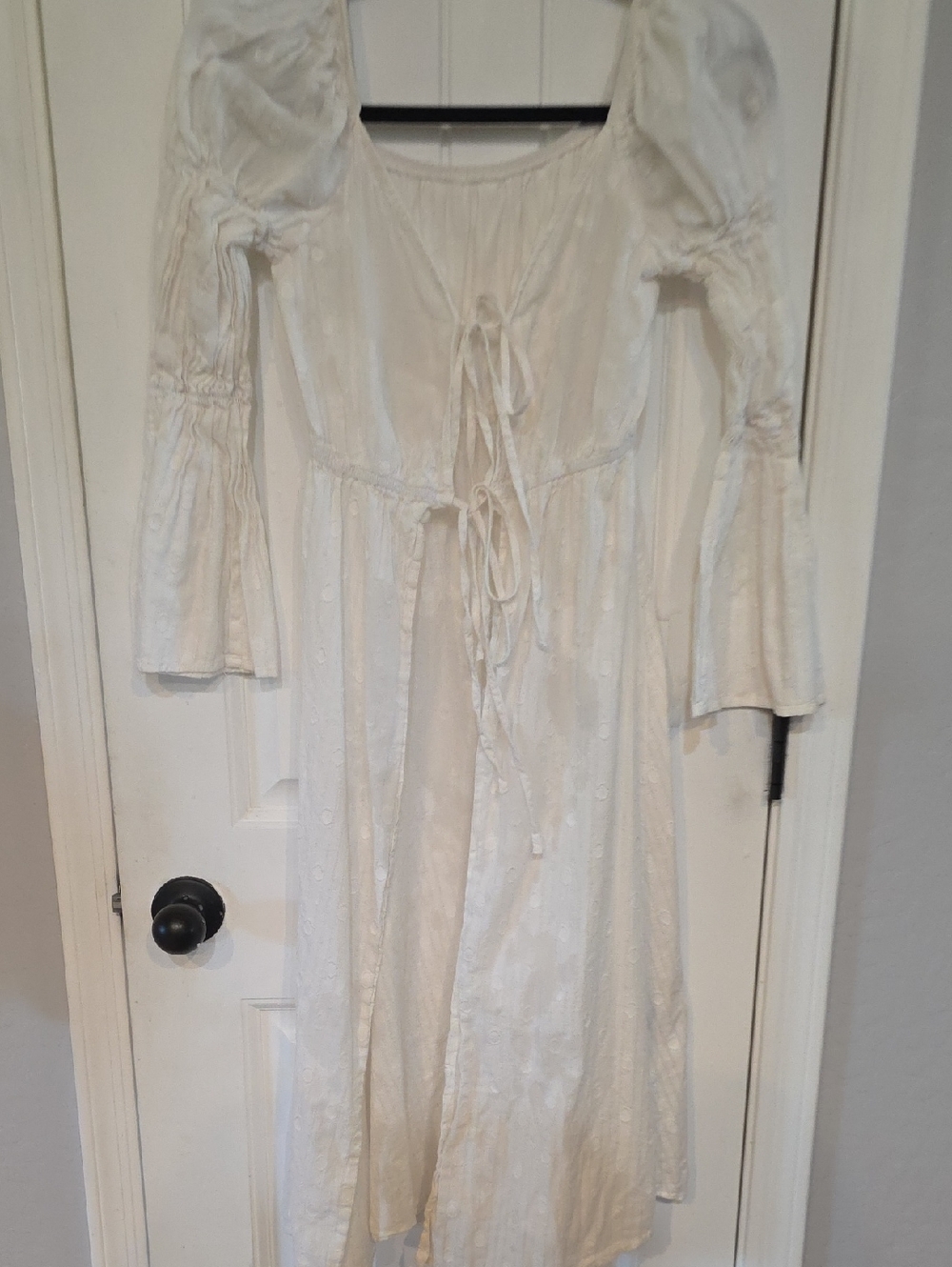 SHEIN White Lightweight Coverup with Label Detail